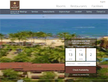 Tablet Screenshot of anyer.jayakartahotelsresorts.com