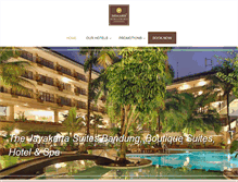 Tablet Screenshot of jayakartahotelsresorts.com